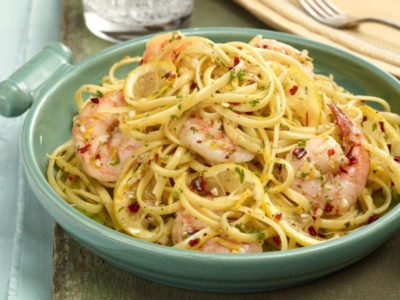Linguini and Shrimp